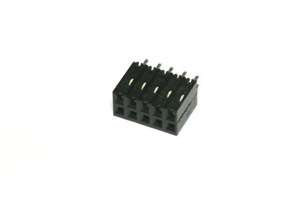 10-Pin PCB Mount Dual Row Socket 2 X 5 - Click Image to Close